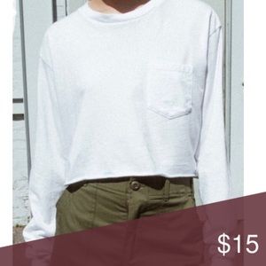 Brandy Melville Judy crop top long sleeve